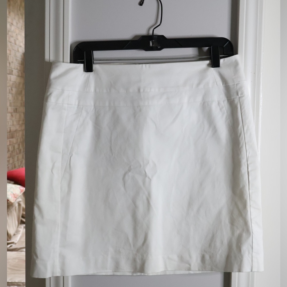 White skirt from Ann Taylor